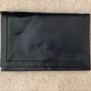 Lou Taylor Handbag Mod Navy Leather Clutch